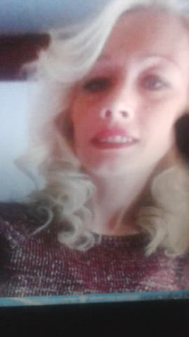 Blonde Cum Cumshot Granny MILF Masturbating Tribbing Tribute gif