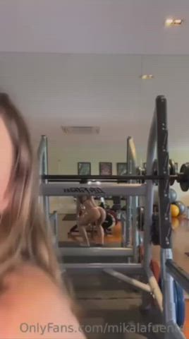 celebrity gym model gif