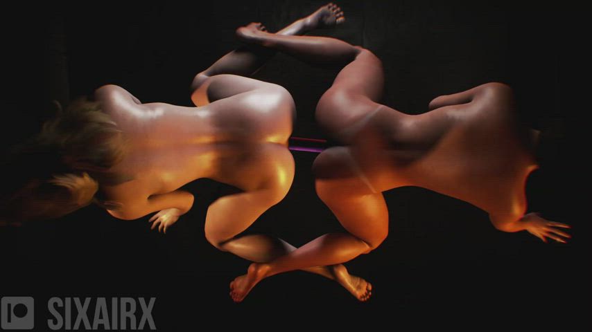 3d anal blonde celebrity dildo lesbian milf nsfw strap on gif