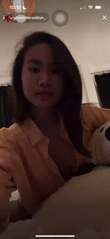 Asian Downblouse Nipslip Small Tits gif