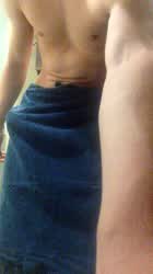 I just got outta the shower now I'm all clean for you?