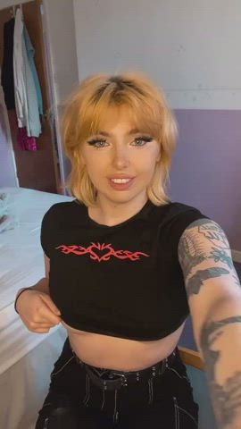 Redhead titty drop