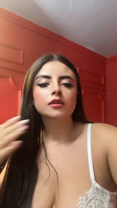 boobs latina tongue gif