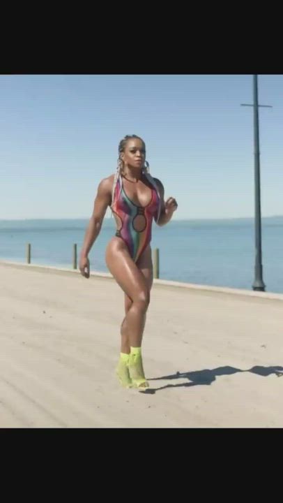 Bodybuilder Fake Boobs Kinky gif