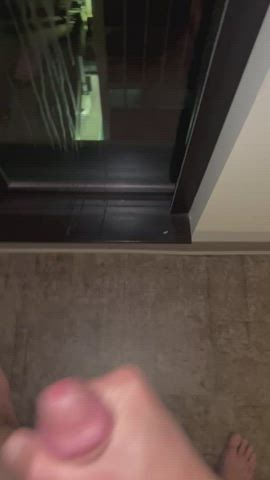 cum cumshot public gif