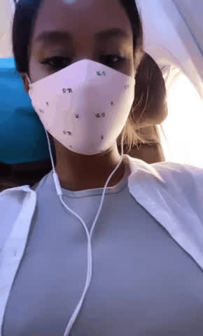 flashing on a plane