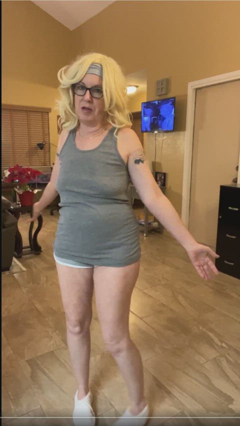 gilf milf saggy tits gif