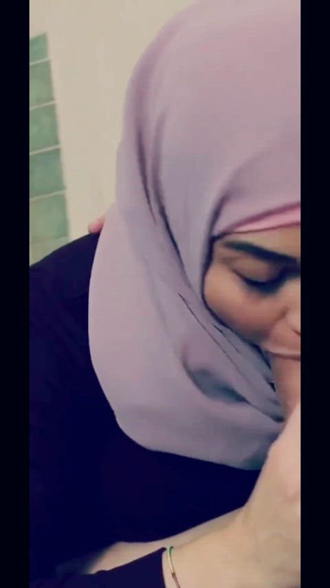 arab blowjob cock hijab homemade interracial muslim blowjobs gif