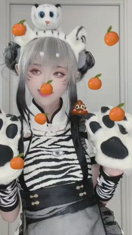 asian chinese cosplay cute model gif