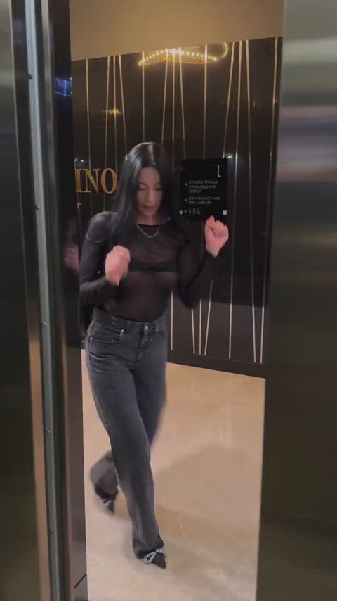 asian boobs public see through clothing gif