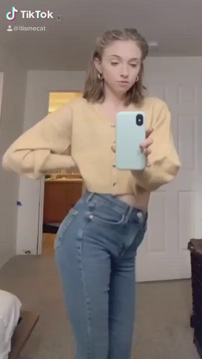 Babes Blonde Petite Selfie TikTok gif