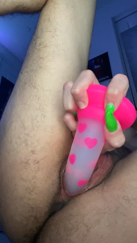 cumming hard around my dildo ! (9s)