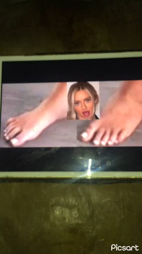 cum on feet cumshot feet fetish gif