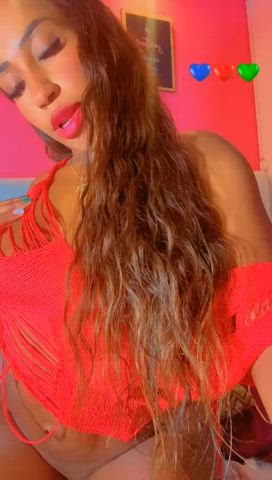 boobs camgirl ebony latina lingerie natural tits sensual tits webcam gif