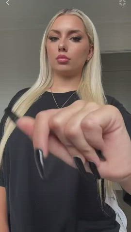 blonde teen teens gif