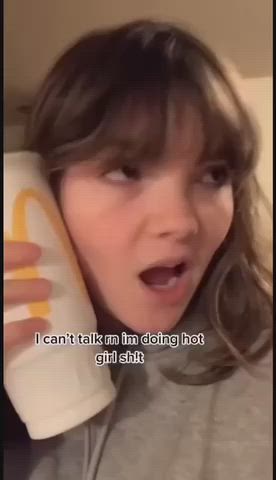 big ass big tits cute white girl tik-tok gif