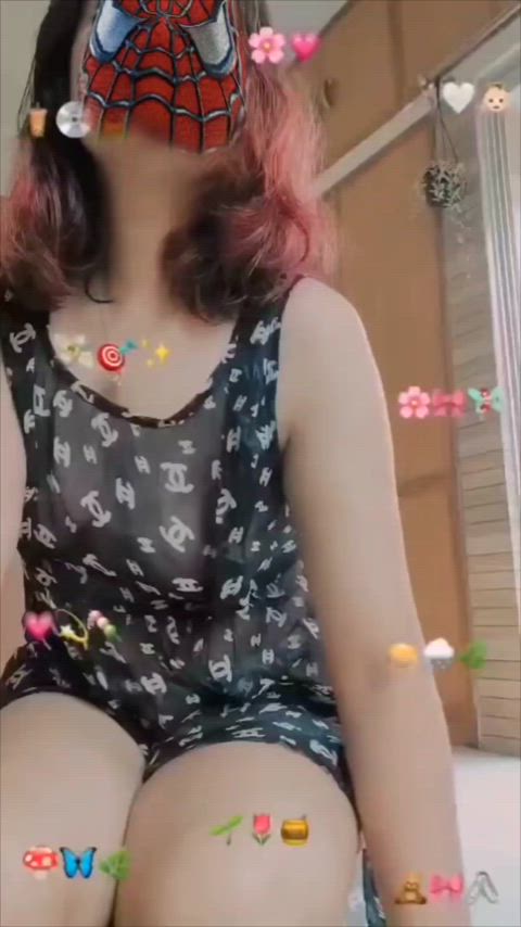 amateur babe boobs desi see through clothing gif