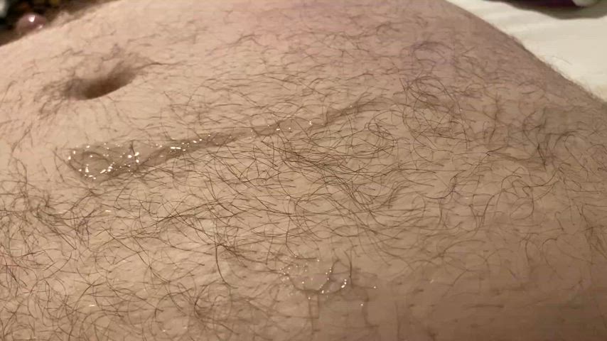 belly button chubby cum cum covered fucking hairy hairy chest belly gif