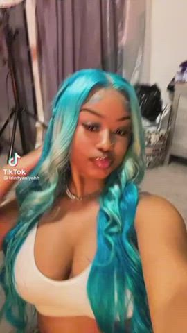 babe big tits ebony tease teen tiktok gif