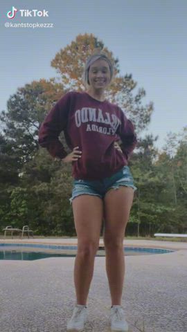 Jean Shorts Legs Pawg Thick gif