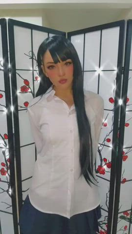 cosplay cute egirl kawaii girl teen white girl gif