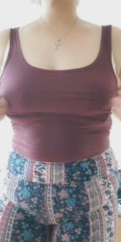 big tits boobs chubby curvy nsfw thick tit worship tits titty drop gif