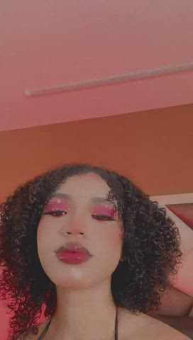 babe big tits boobs cute ebony solo tits gif