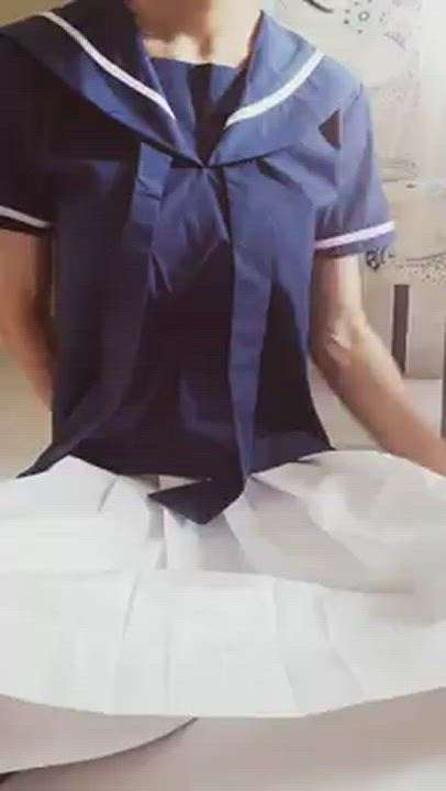 Video - School girl with Chastity