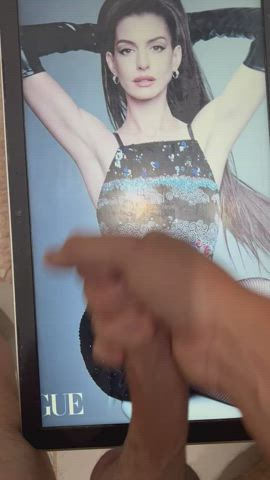 anne hathaway celebrity cum tribute gif