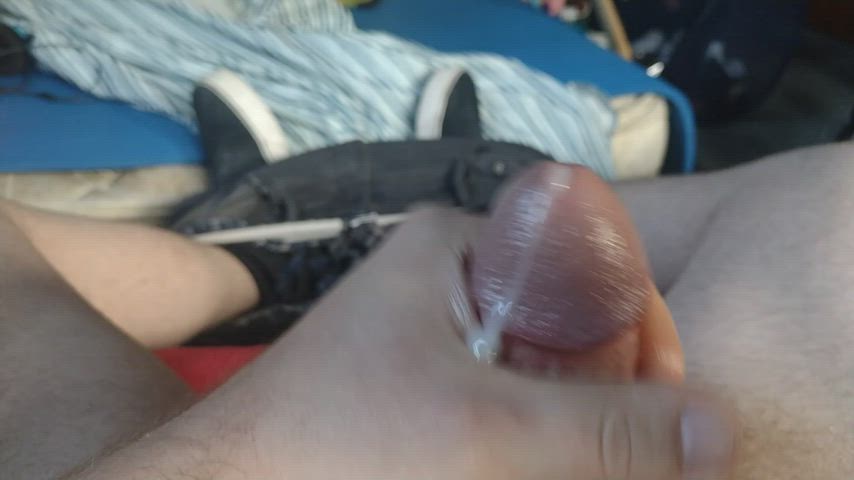 bwc big dick cock cum gay hairy cock jerk off male masturbation masturbating gif